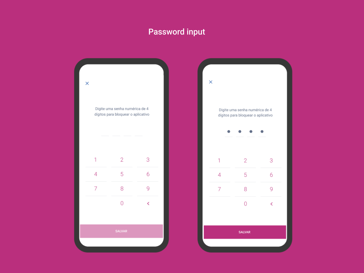 Password input