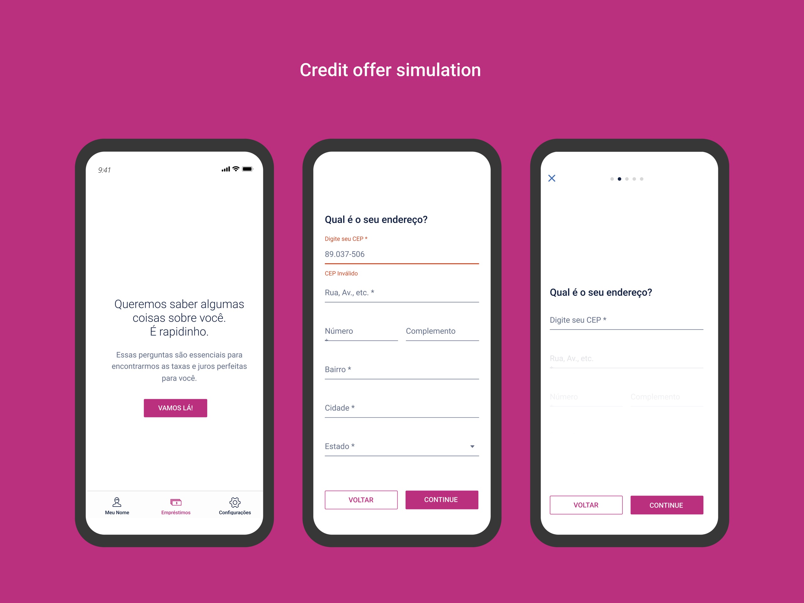 Credit offer simulation