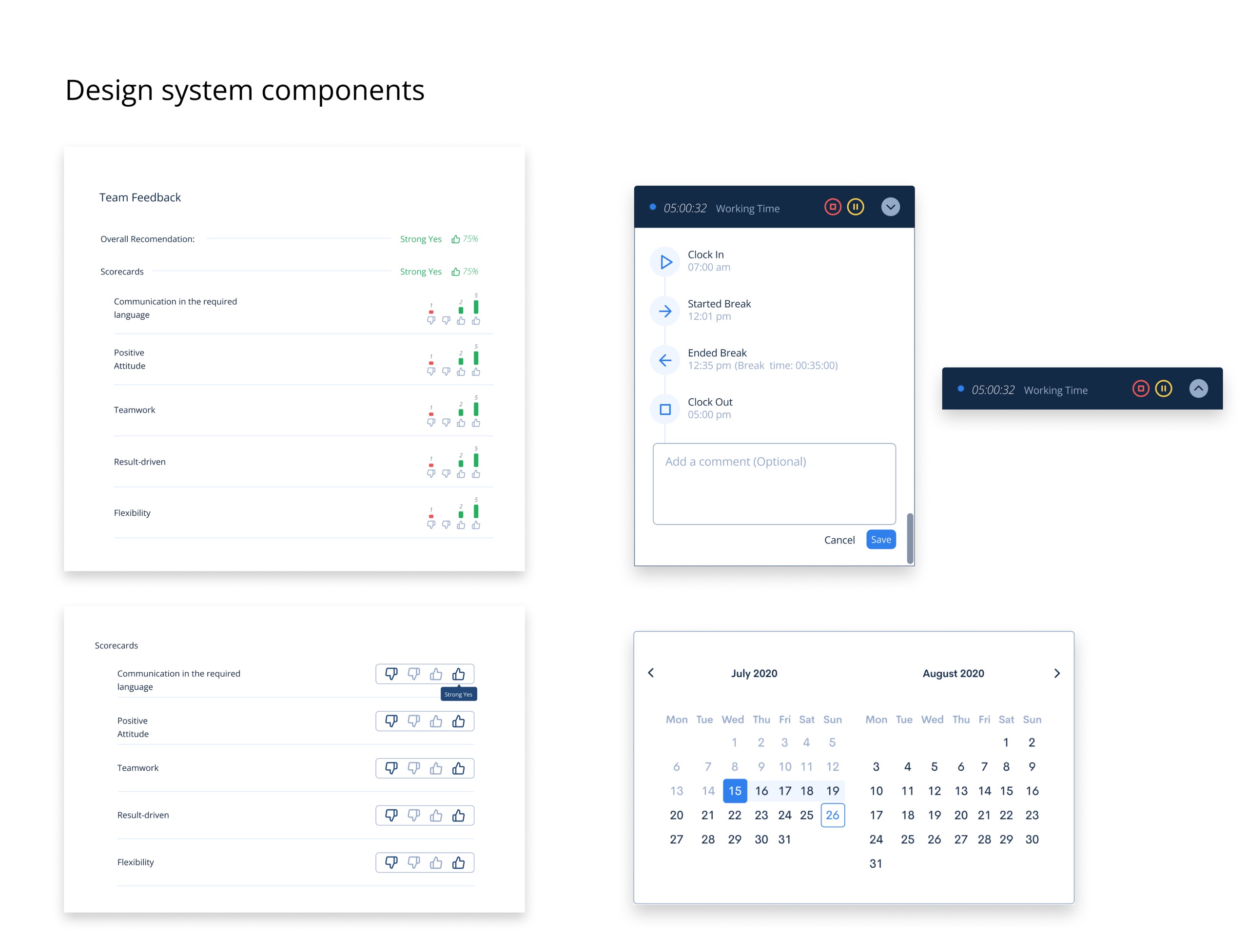Design system components