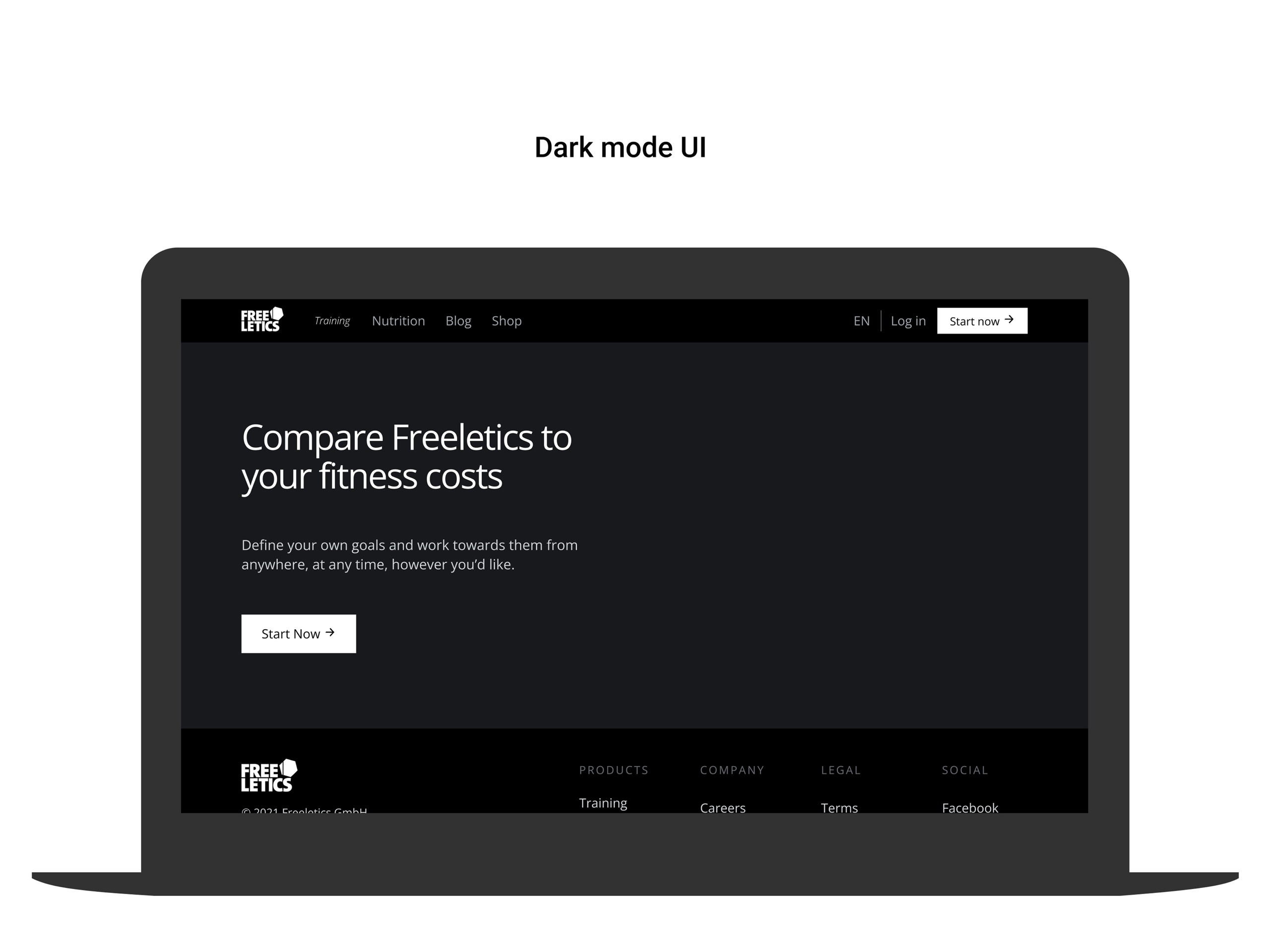 Dark mode UI