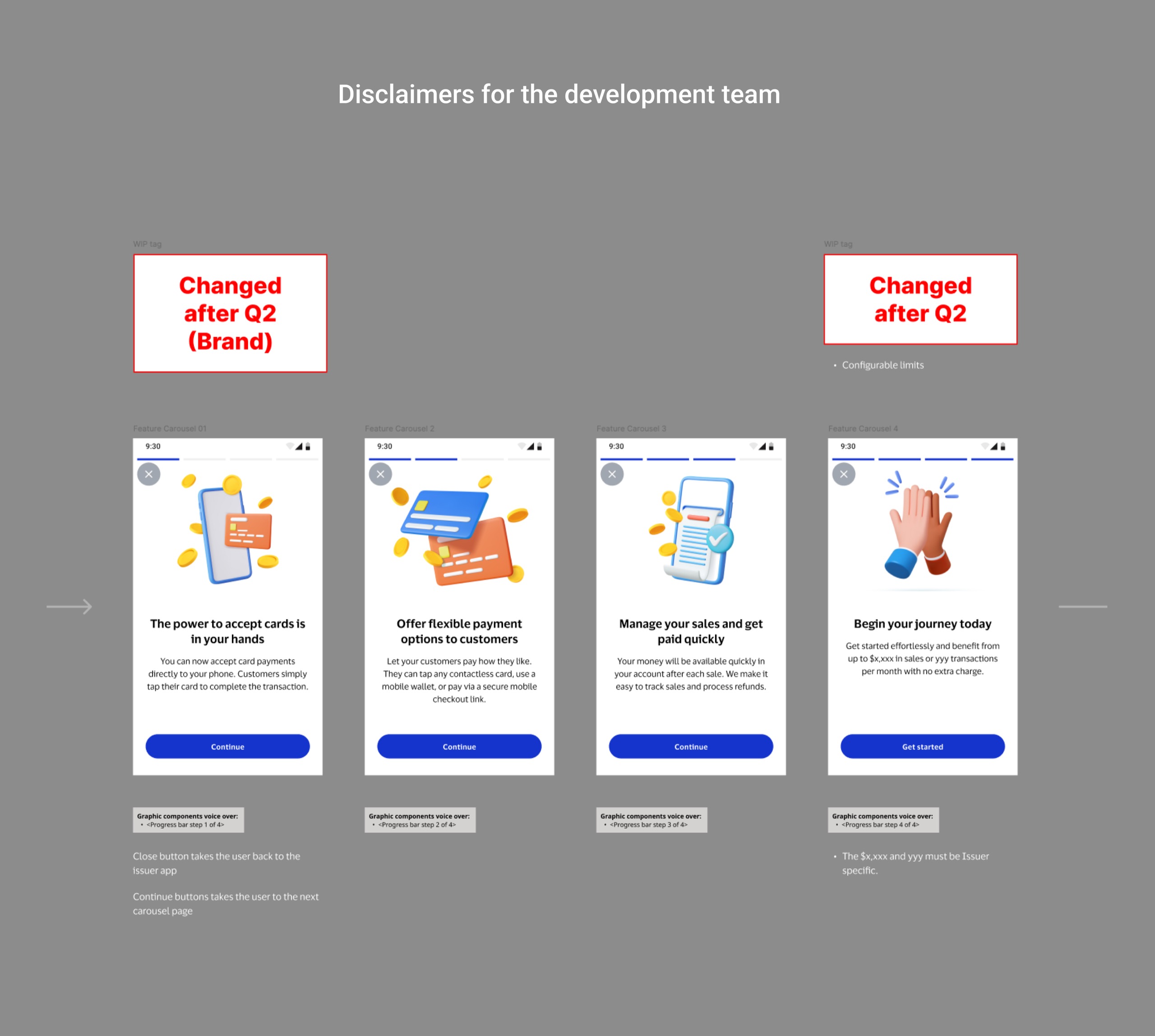 Explorations for the new onboarding flows
